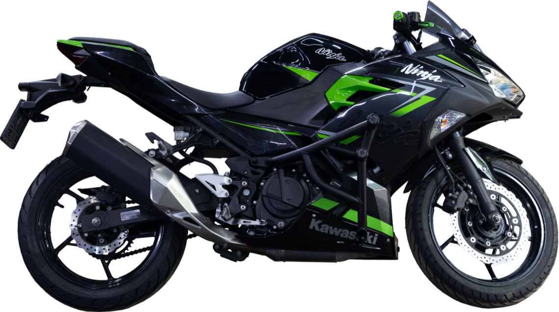 Аренда мотоцикла Kawasaki Ninja 400 2018 в Москве от HulkMoto.ru от 5000 ₽