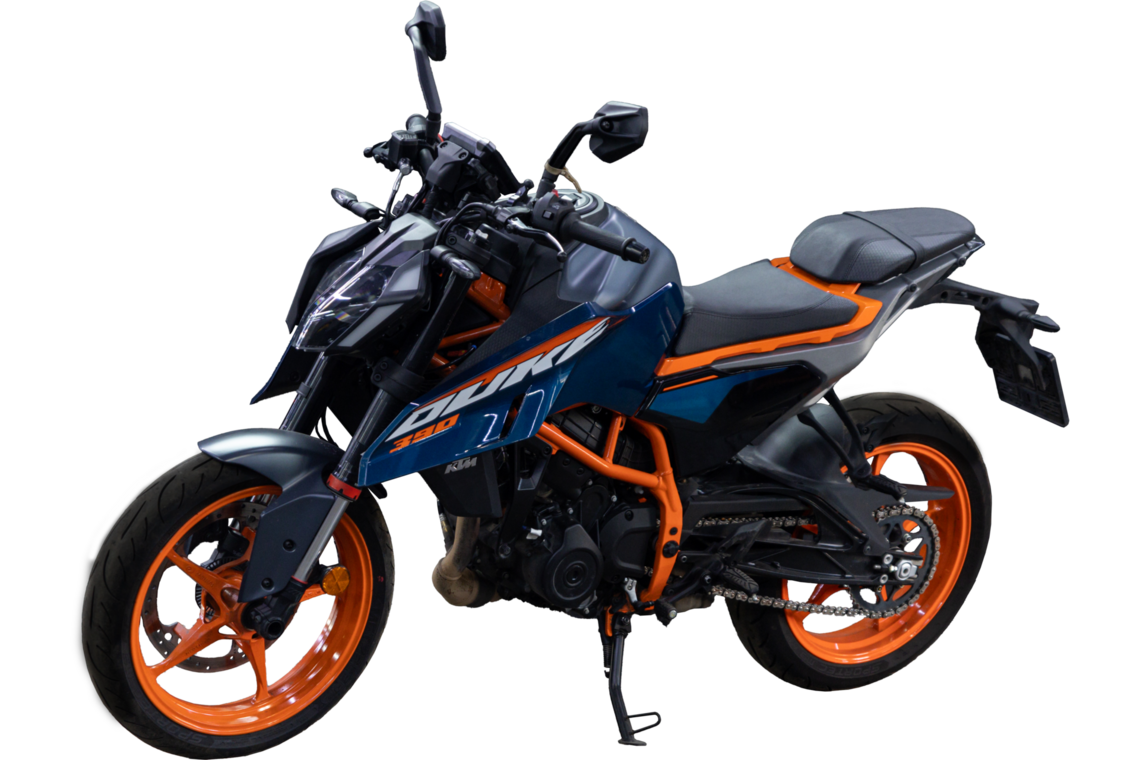 Аренда мотоцикла KTM 390 DUKE 2023 в Москве от HulkMoto.ru от 4500 ₽