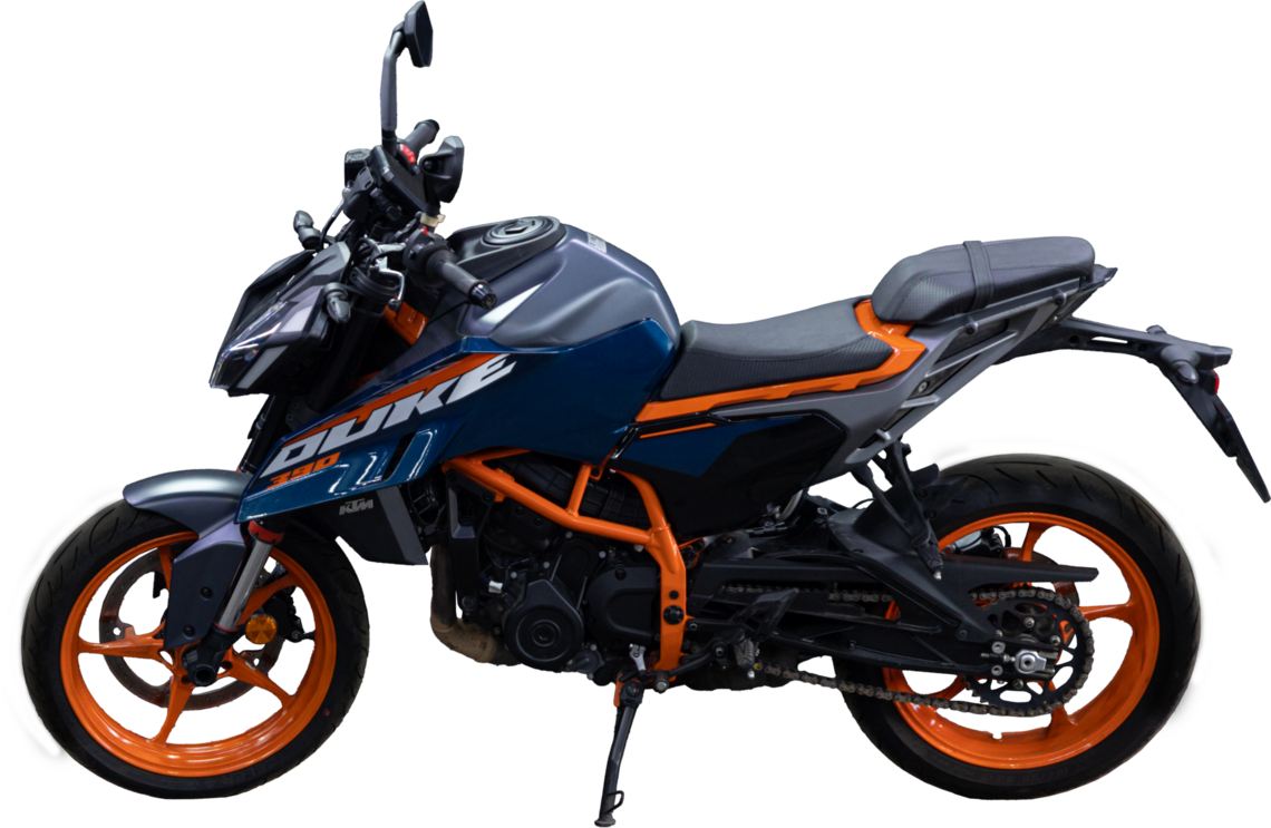 Аренда мотоцикла KTM 390 DUKE 2023 в Москве от HulkMoto.ru от 4500 ₽