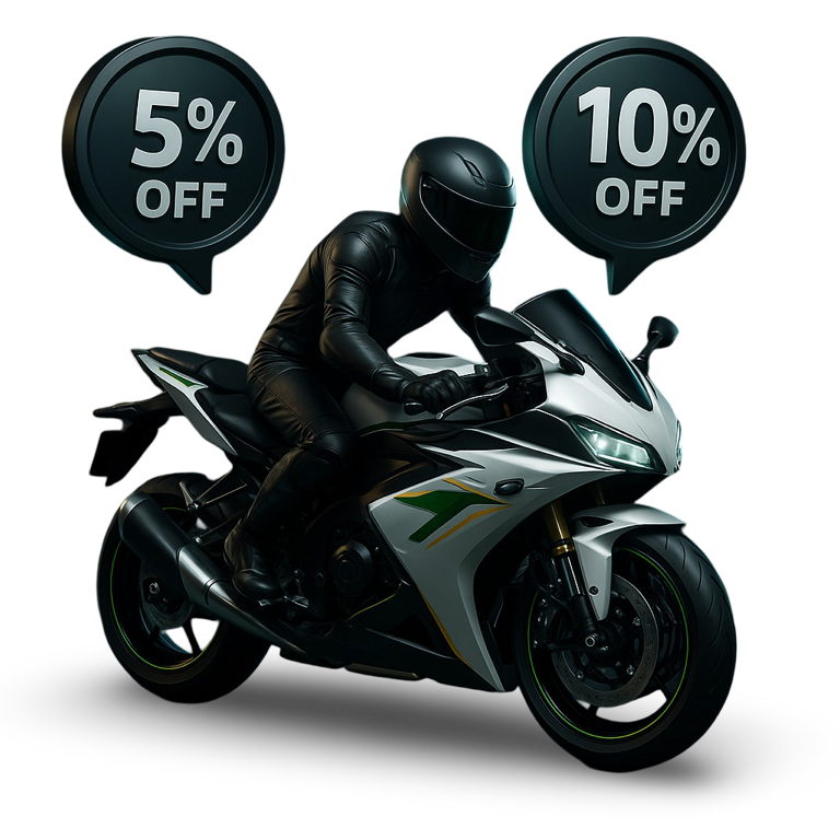 Скидки на прокат мотоциклов у проката
                  HulkMoto
